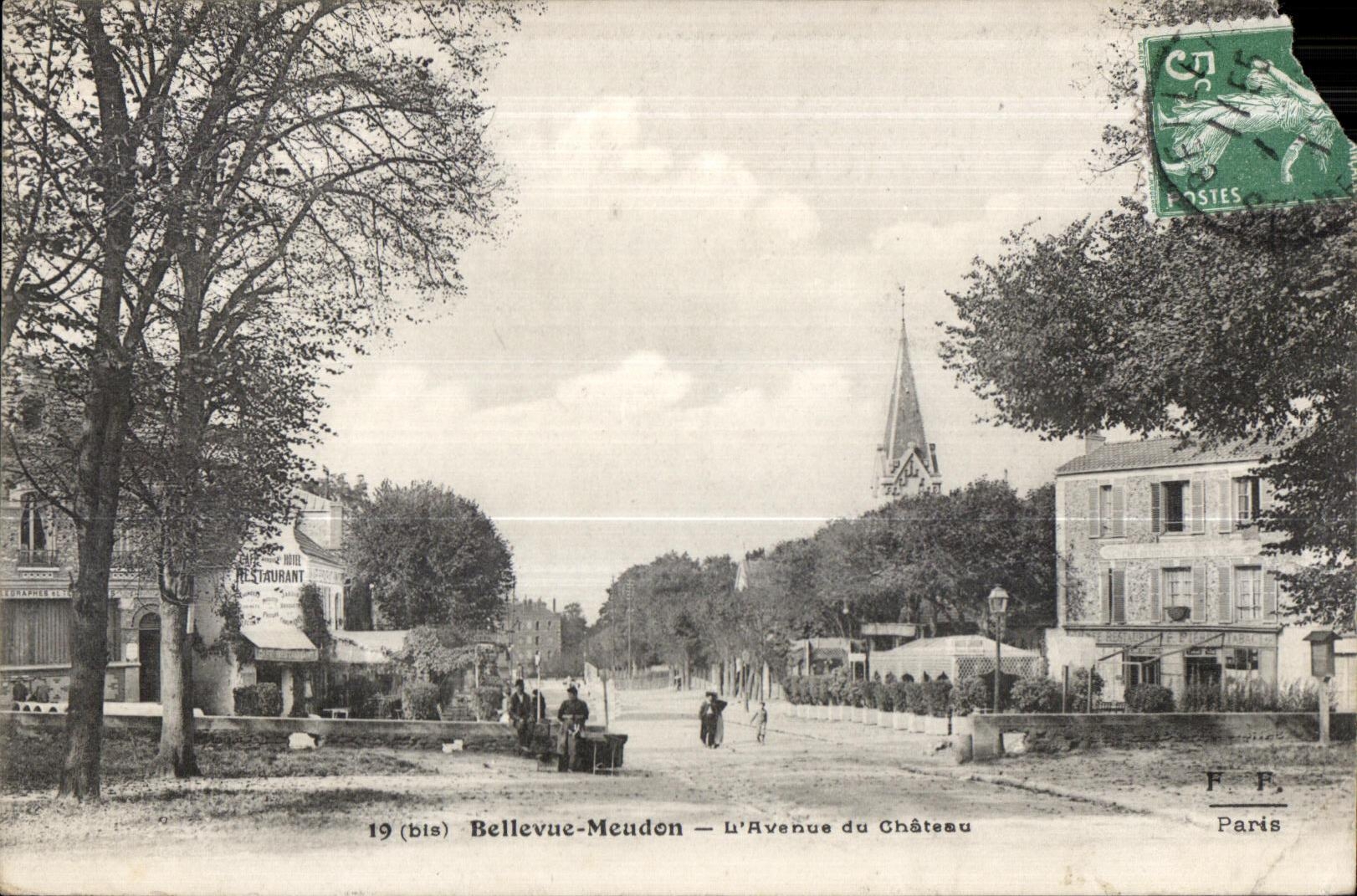 CPA Bellevue meudon L avenue du chateau