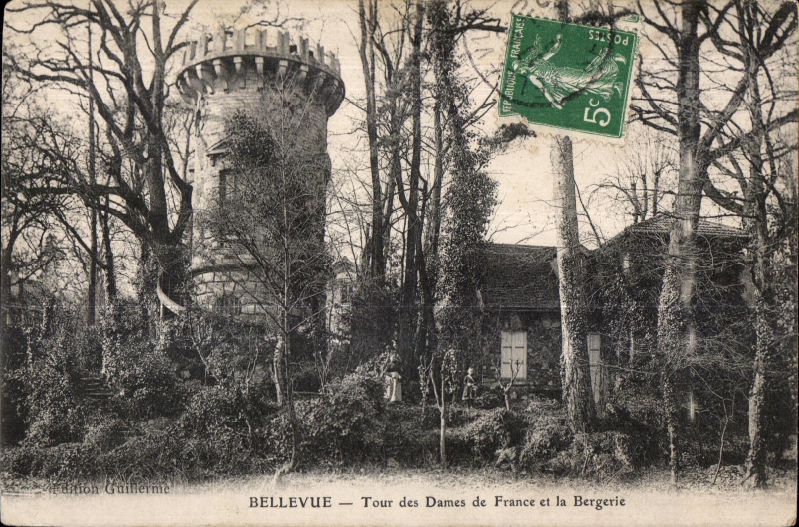 CPA Bellevue Tour des dames de france et la bergerie