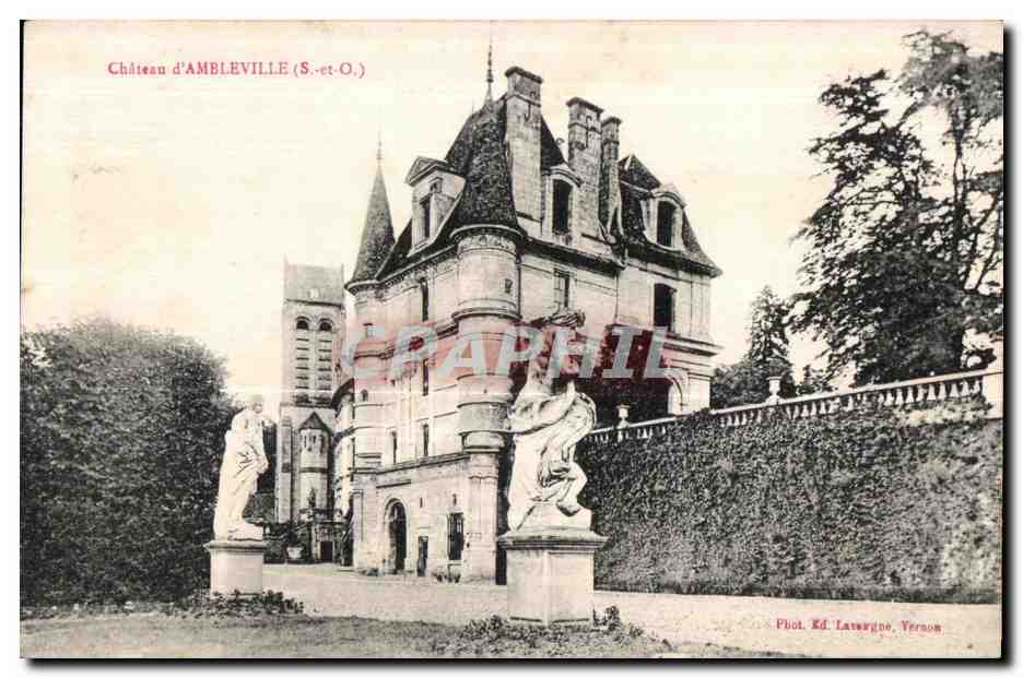CPA Chateau d ambleville (S et O)
