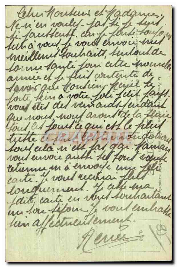 CPA Chateau d ambleville (S et O) — Back