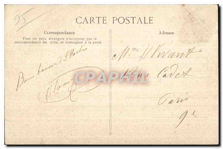 CPA Foret de carnelle la pierre turquiose — Back