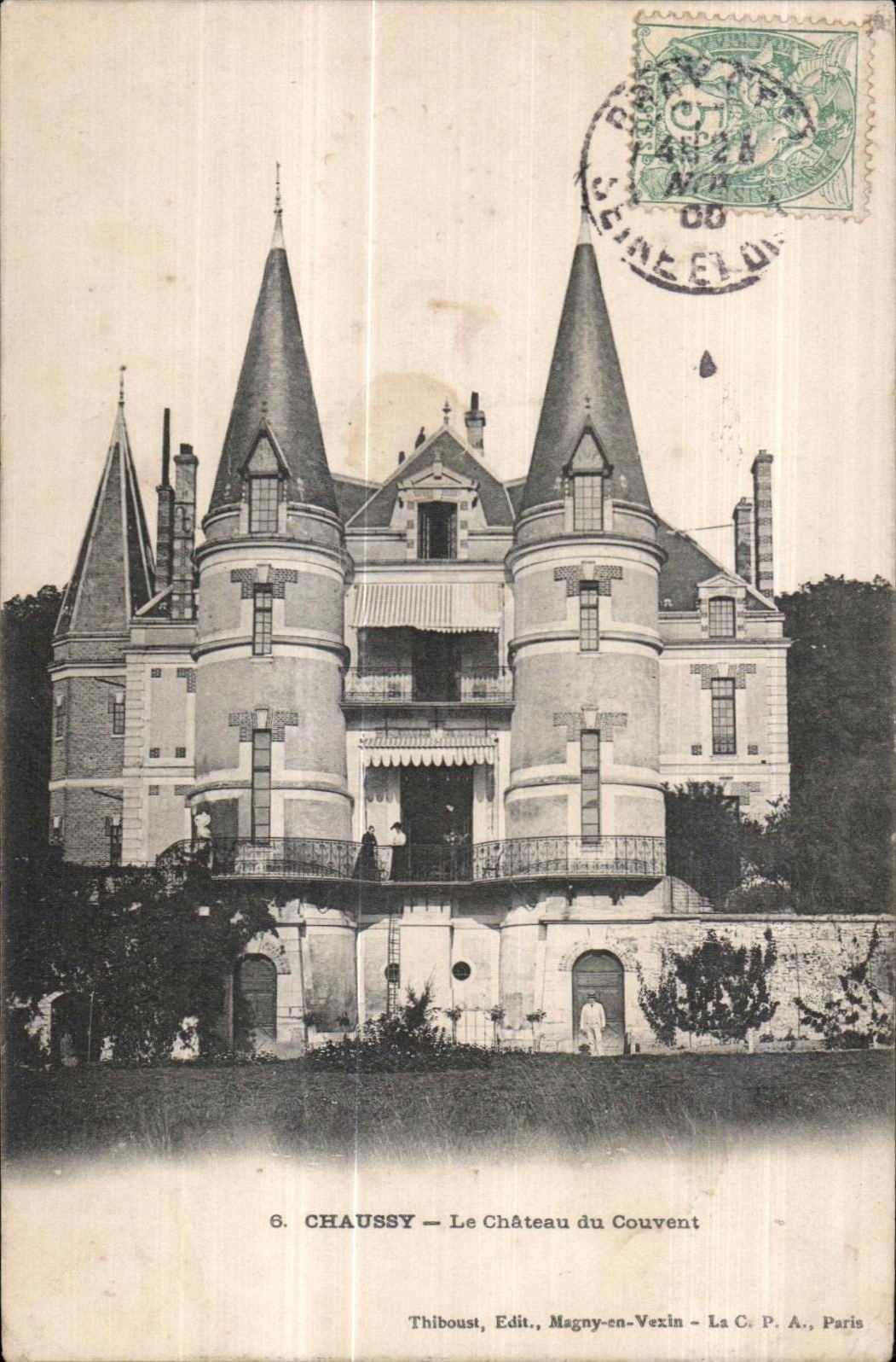 CPA Chaussy le chateau du couvent