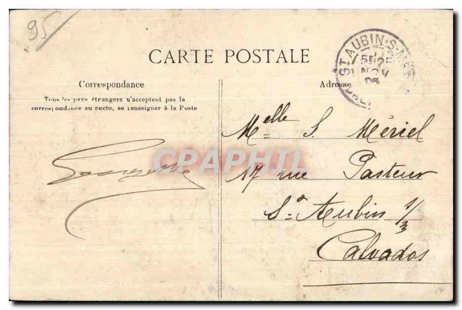 CPA Chaussy le chateau du couvent — Back