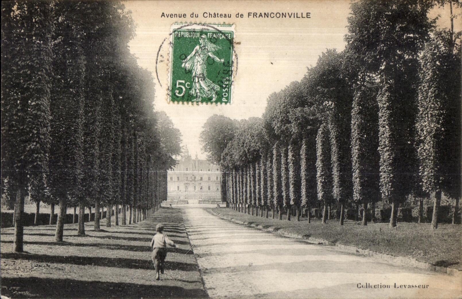 CPA Avenue du chateau de franconville