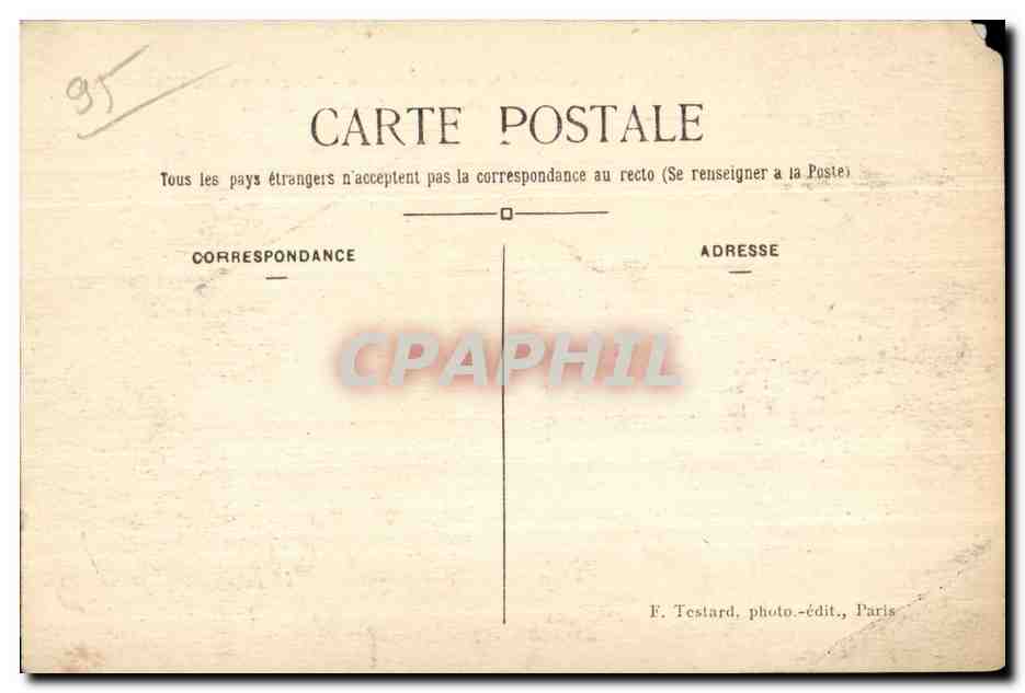 Environ de l'Isle-Adam — Vue Générale de CHAMPAGNE — E.M. n°5217 — Rückseite