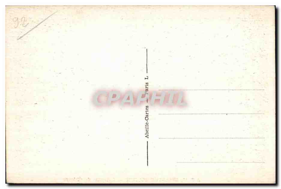 CPA Bellevue meudon L avenue du chateau — Rückseite