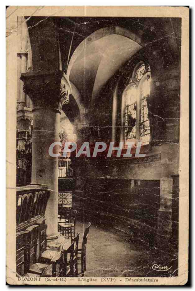 CPA Domont (S-et O) L eglise (XVI) deambulatoire