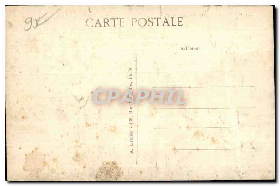 CPA Environs de st brise foret (S-et-O) chateau du luat a piscop (facade sur le parc) — Rückseite