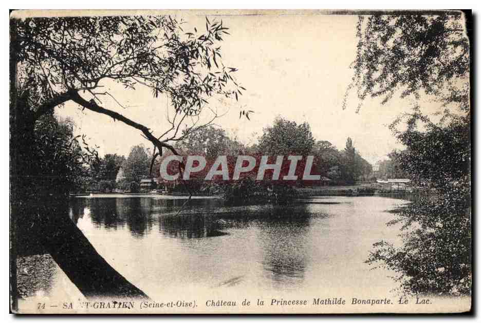 CPA Saint gratien (Seine et Oise) chateau de la princesse mathilde bonaparte le lac