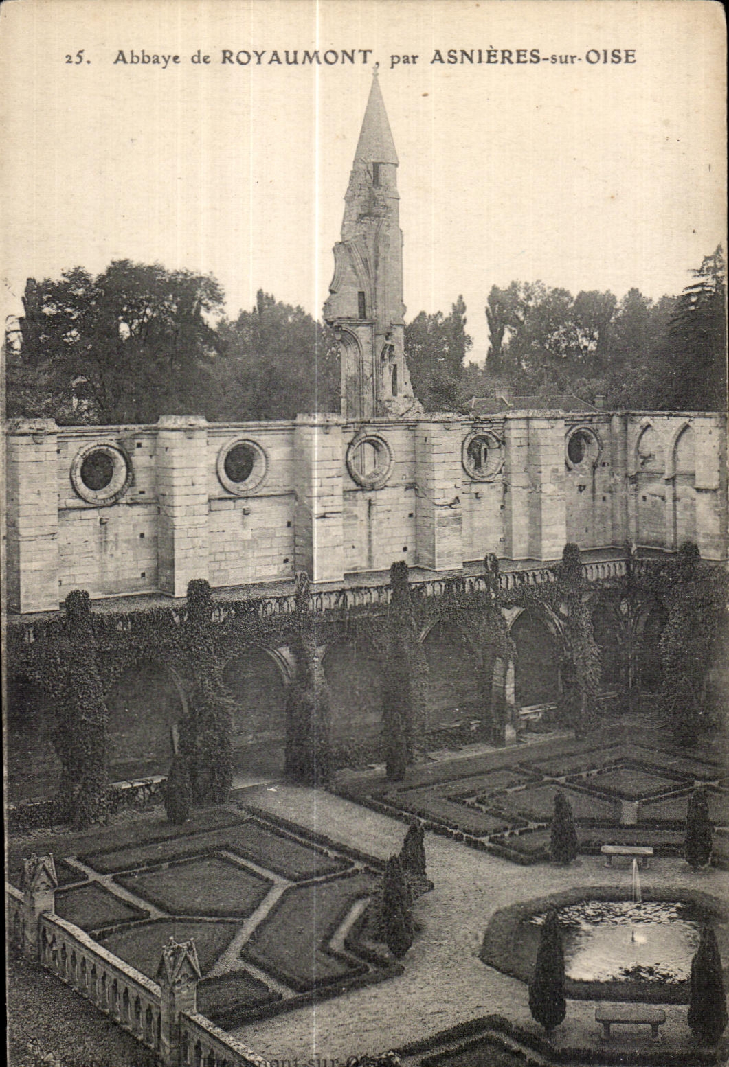 CPA Abbaye de royaumont asnieres oise 