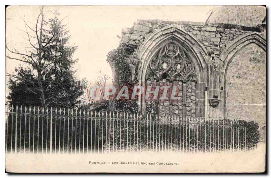 CPA Pontoise Les Ruines Des Anciens Cordeliers