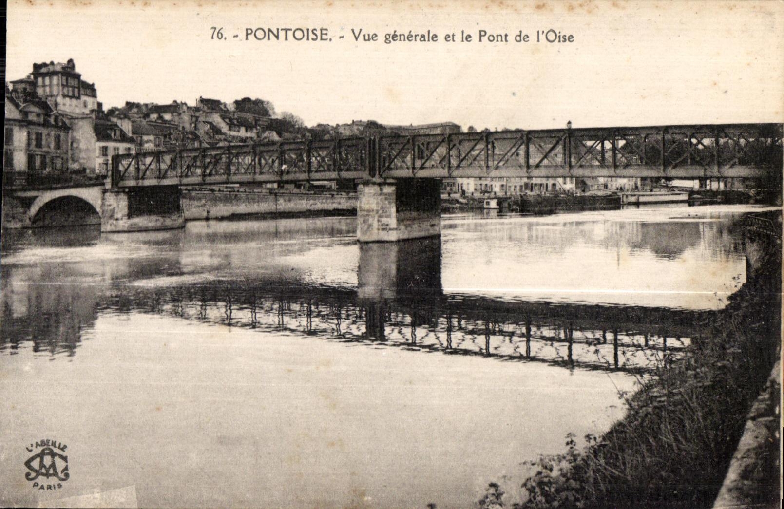 CPA Pontoise Vue Generale Et La Pont De L Oise