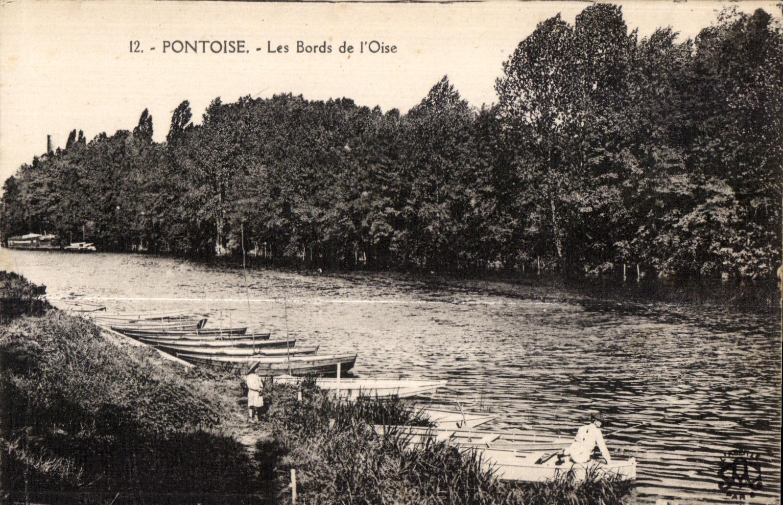 CPA Pontoise Les Bords De I Oise