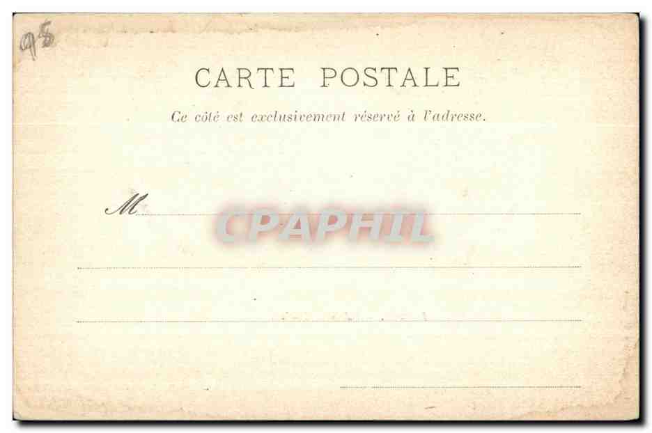CPA Pontoise Palais De Justice — Rückseite