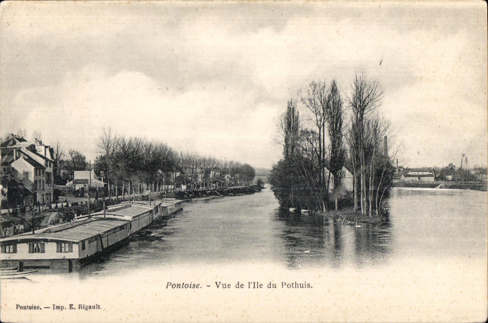 CPA Pontoise Vue De I lle Du Pothuis