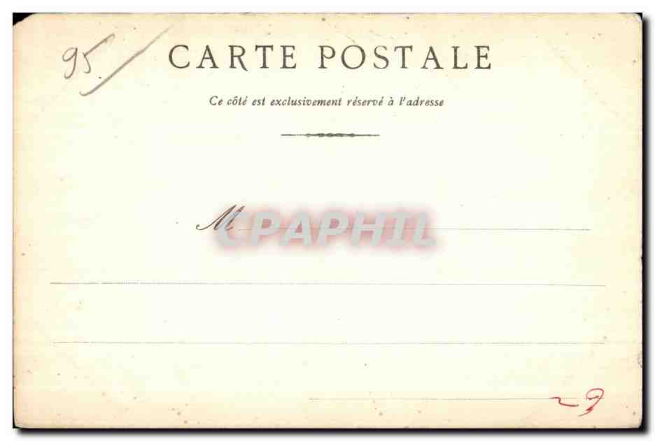 CPA Pontoise L Hotel Dieu Et Le Chateau — Rückseite