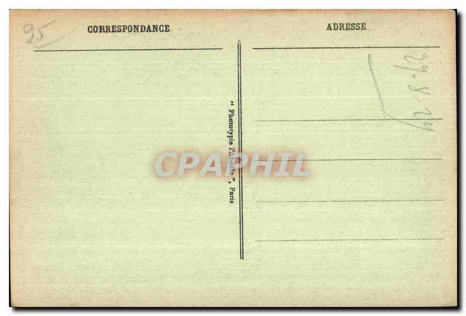 CPA Pontoise Vierge Miraculeuse De I Eglise Notre Dame — Rückseite
