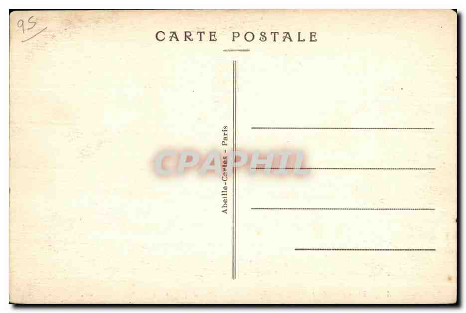 CPA Pontoise Musee Plan etabli Vers 1550 Par Chatillon — Rückseite
