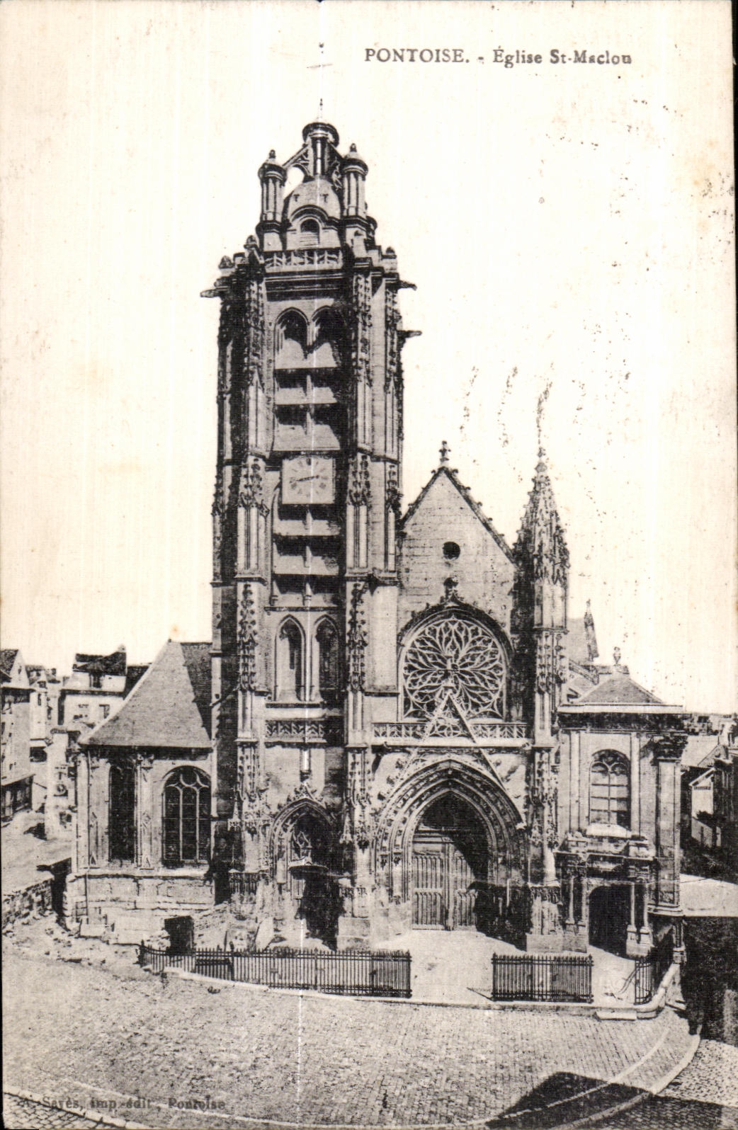CPA Pontoise Eglise St Meclon