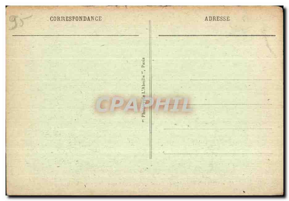 CPA Pontoise Musee Tavel Plan Etabli Vers 1550 — Rückseite