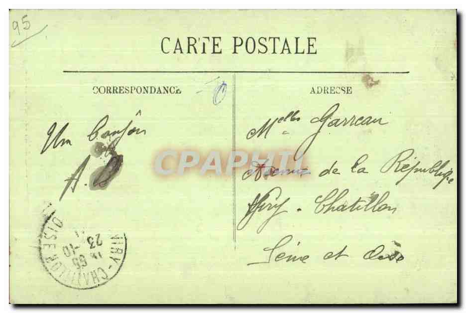 CPA Pontoise L Eglise Saint Maclou Le Portail LL — Rückseite