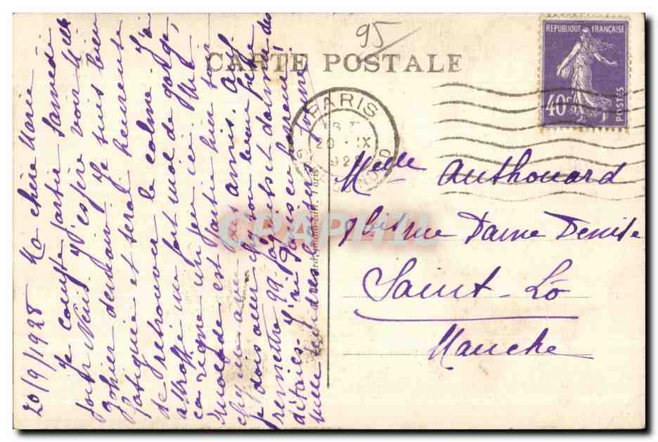 Montmorency — La Porte des Templiers — éditeur n° 735 — Verso