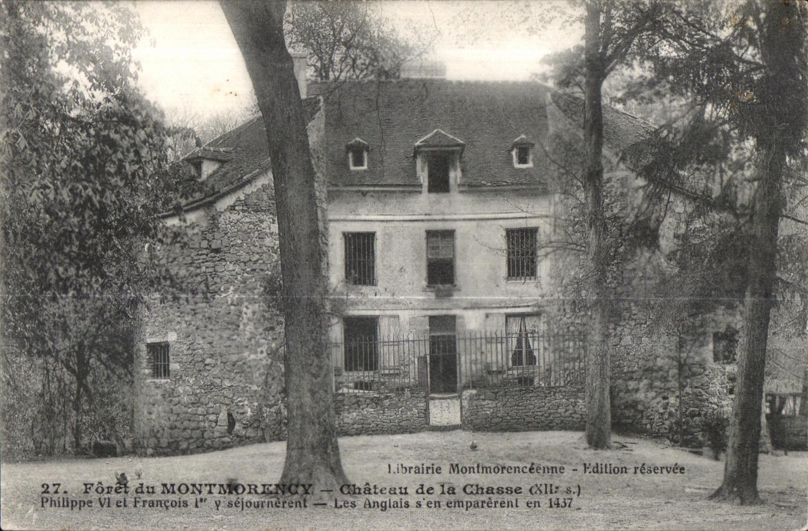 CPA Foret du Montmorency chateau de la Chasse (XII s)