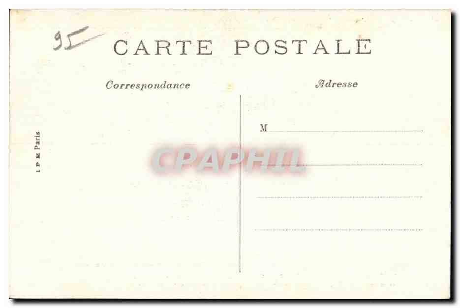 CPA Foret du Montmorency chateau de la Chasse (XII s) — Rückseite