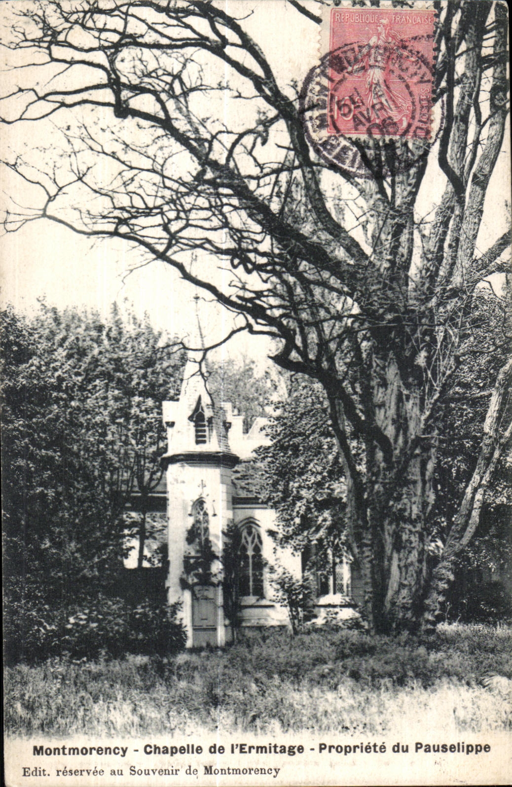 CPA Montmorency Chapelle de I Ermitage Propriete du Pauselippe