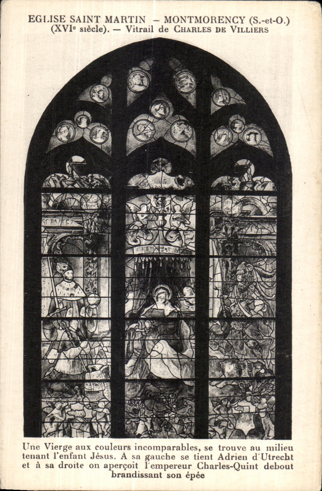 Église Saint-Martin – Montmorency (S.-et-O.) – Vitrail de Charles de Villiers (XVIe siècle)