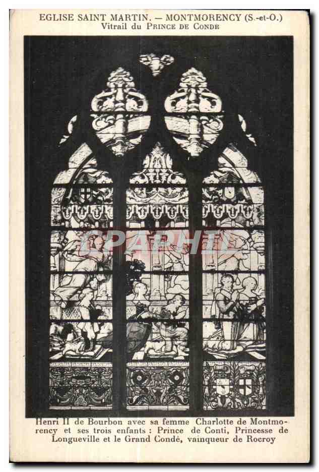 Église Saint-Martin — Montmorency (S.-et-O.) — Vitrail du Prince de Condé