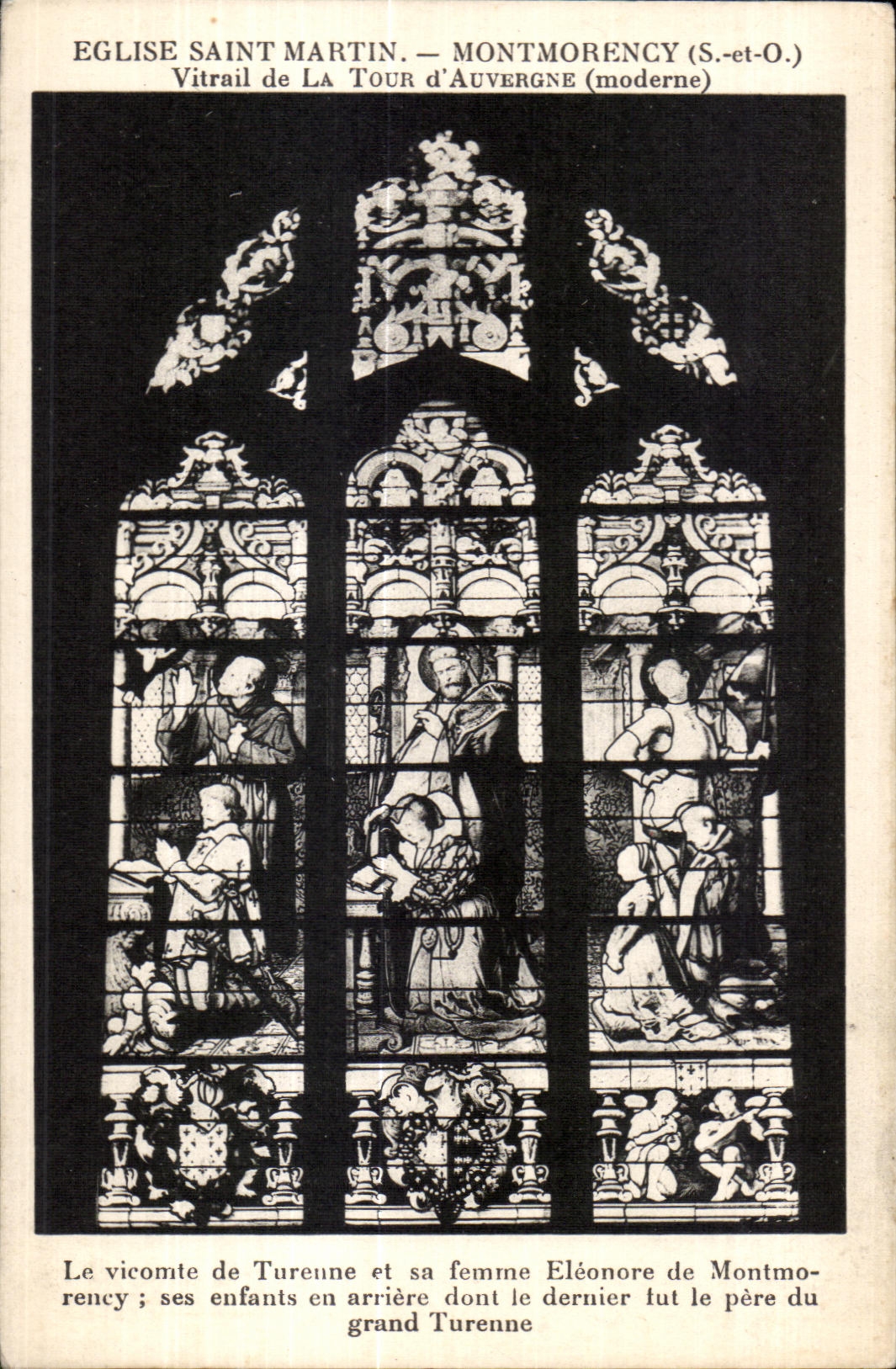 Saint-Martin Church — Montmorency (S.-et-O.) — Saint-Malo Tower Stained Glass (modern)