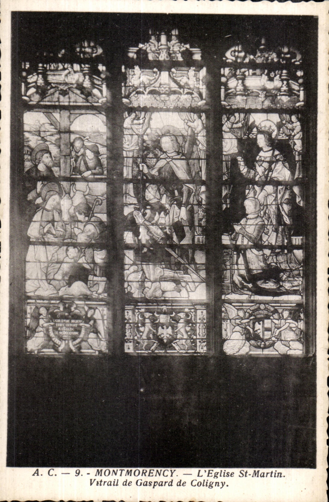 Montmorency — Vitrail de l'église Saint-Martin — Gaspard de Coligny