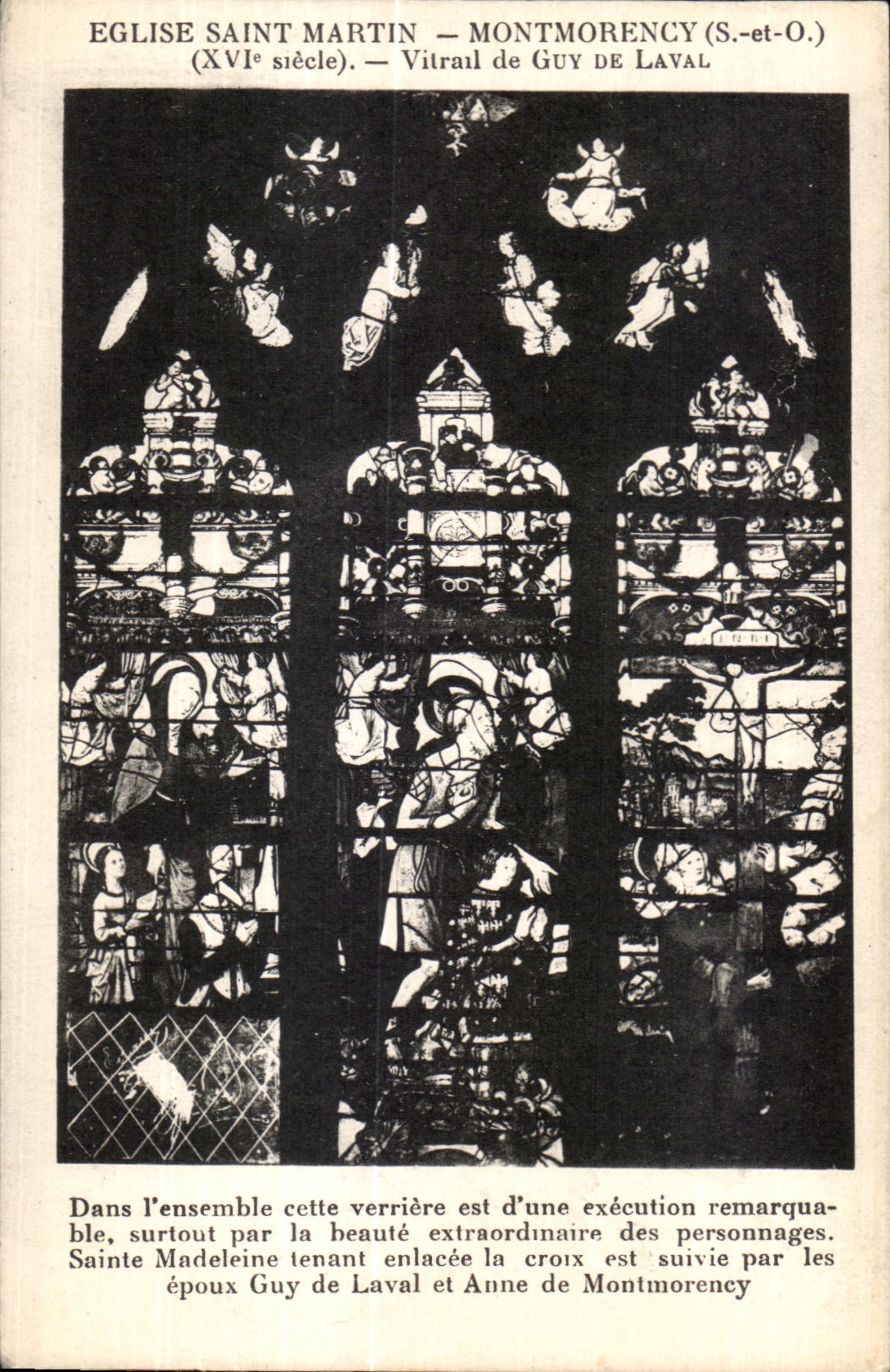 Église Saint Martin — Montmorency (S.-et-O.) — Vitrail de Guy de Laval (XVIe siècle)