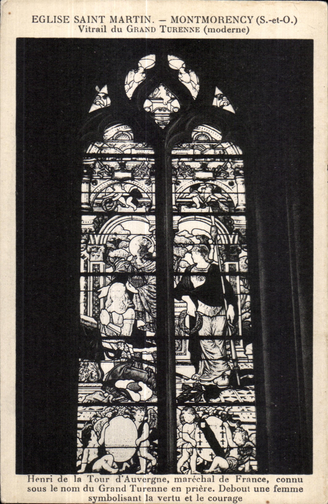 Église Saint Martin — Vitrail du Grand Turenne (moderne) — Montmorency (S.-et-O.)