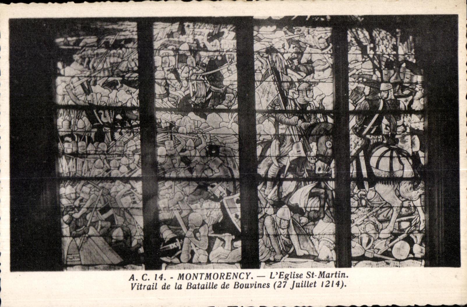 Bataille de Bouvines — Vitrail de l'Église Saint-Martin — Montmorency