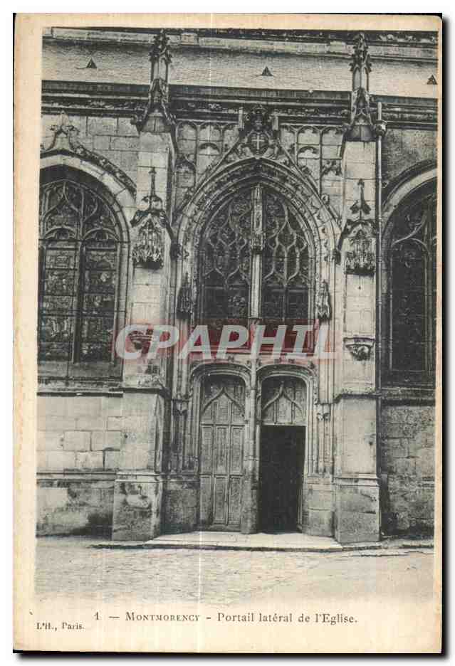 Montmorency — Portail latéral de l'Église — L'H.R., Paris, n°4