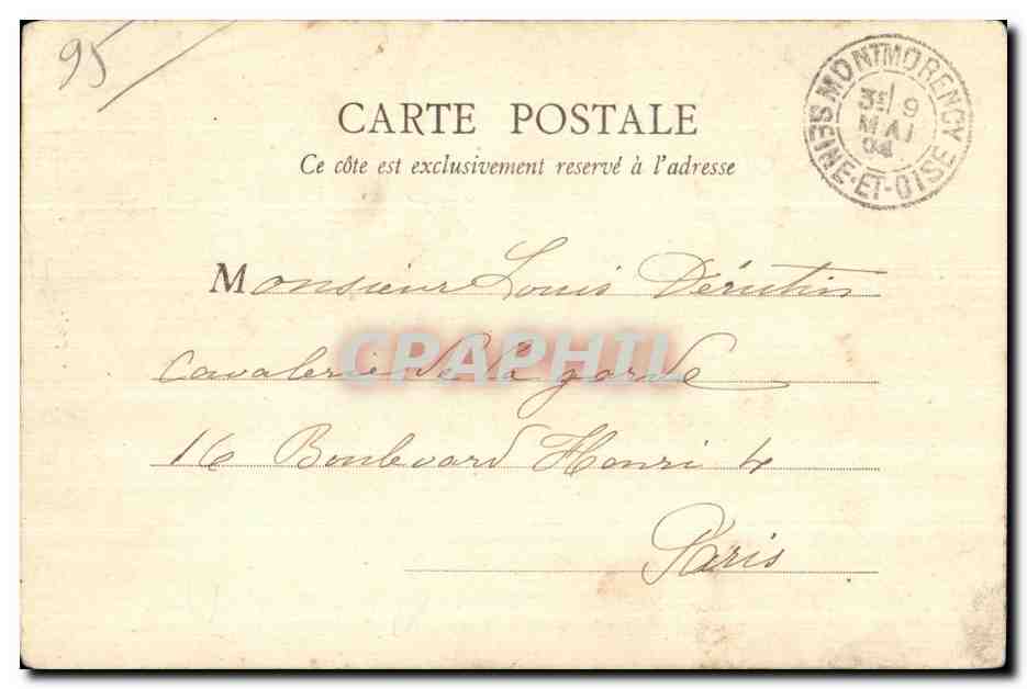 Montmorency — Grotte de l'Orangerie — Éditeur anonyme — Verso