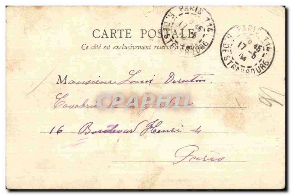 CPA Foret de Montmorency Le Chateau de la Chasse — Back