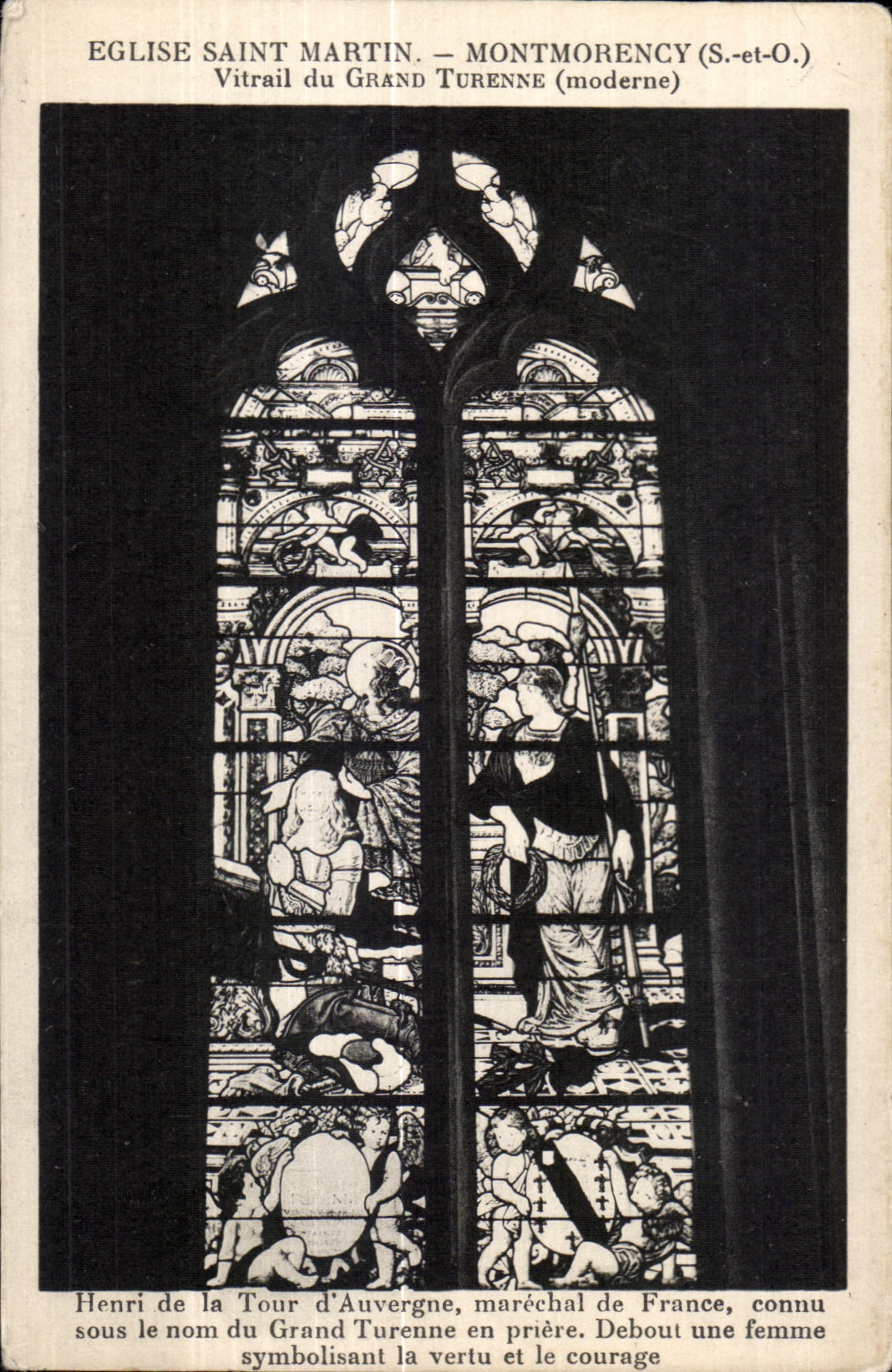 Église Saint Martin — Vitrail du Grand Turenne (moderne) — Montmorency (S.-et-O.)