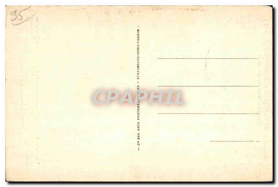 CPA Eglise Saint Martin Montmorency (S et-O) Vitrail Bataille De Bouvines — Back