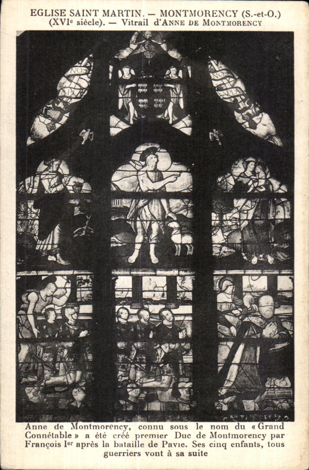 Church of Saint-Martin — Montmorency (S.-et-O.) — Stained Glass of Anne de Montmorency