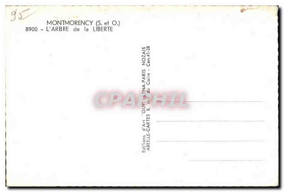 Montmorency (S.-et-O.) — L'Arbre de la Liberté — Éditions d'Art 'Guy' Léna, Paris — Reverso