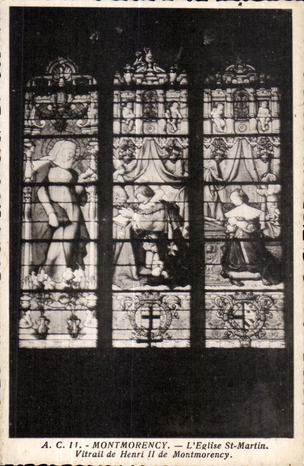 Vitrail de Henri II à l'église Saint-Martin de Montmorency — A.C. 11