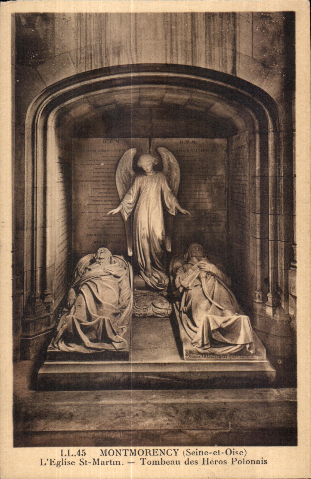 Grab der polnischen Helden — Die Kirche St-Martin — Montmorency (Seine-et-Oise)