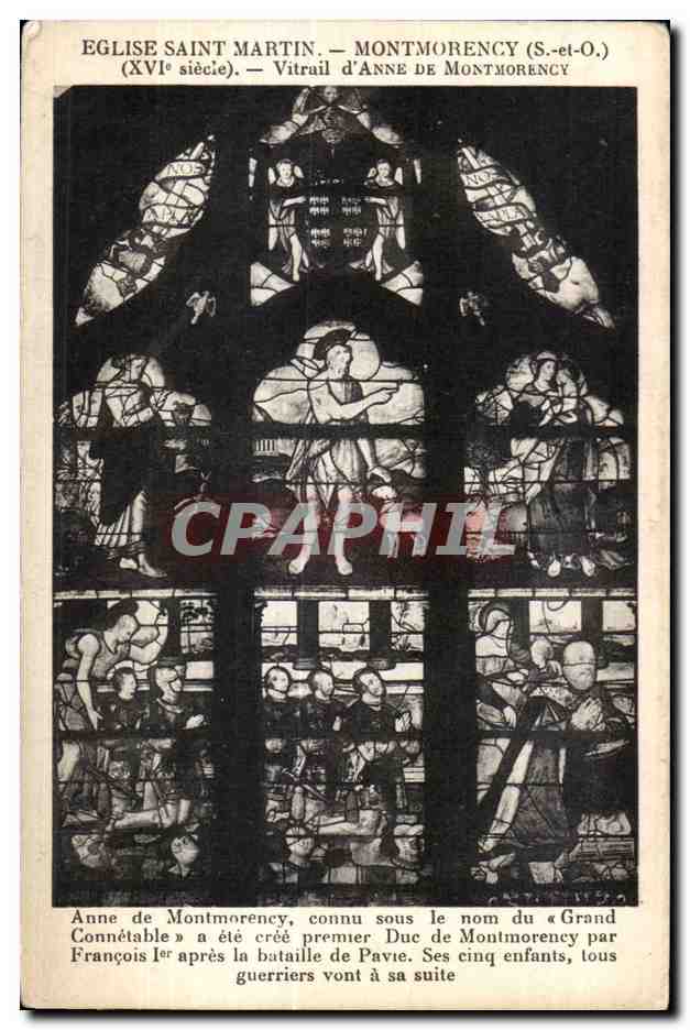 CPA Eglish Saint Martin Montmorency (S et-O) (XVI siecle) Vitrail d Anne De Montmorency