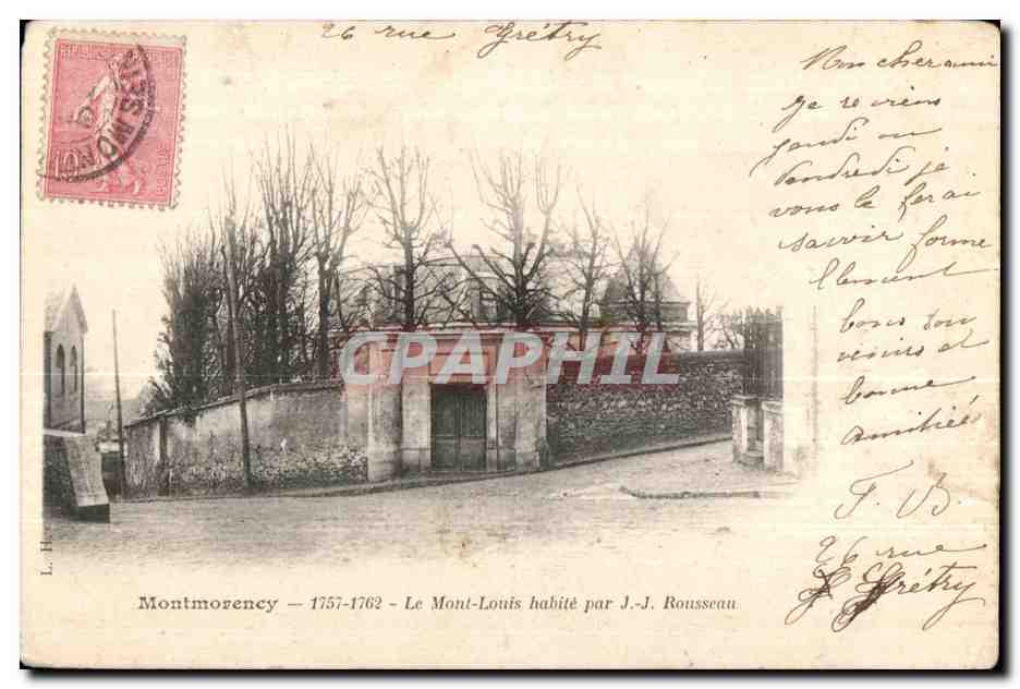 CPA Montmorency 1757 1762 Le Mont Louis habite par J J Rousseau