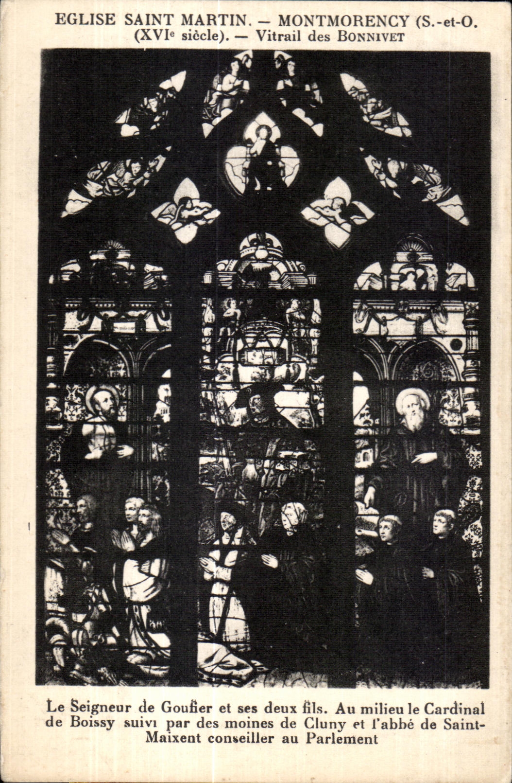 Église Saint-Martin — Montmorency (S.-et-O.) — Vitrail des Bonnivet (XVIe siècle)