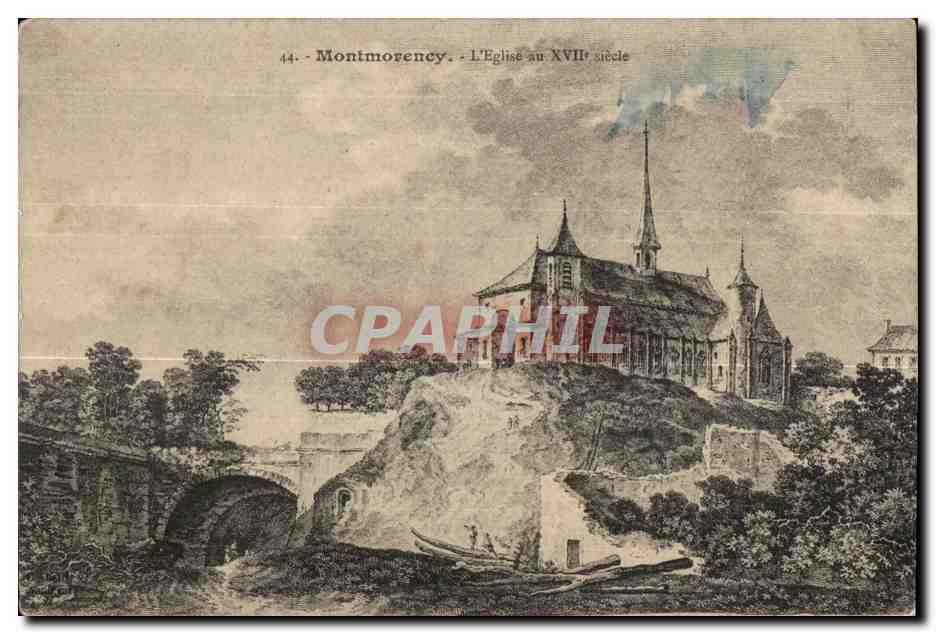 CPA Montmorency L Eglise au XVII e siecle