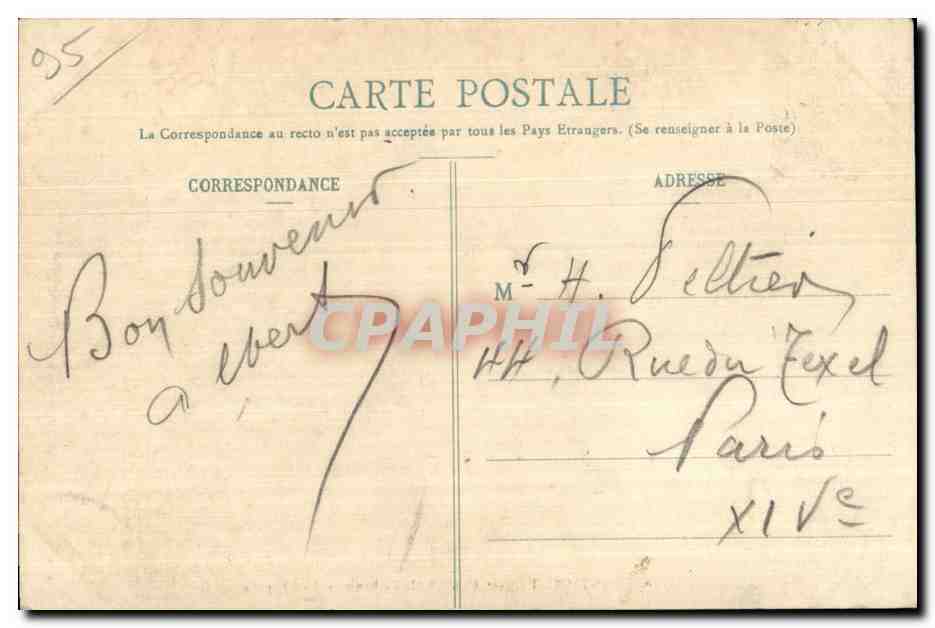 CPA Montsoult (S et O) Villa Bethanie La Chapelle — Back